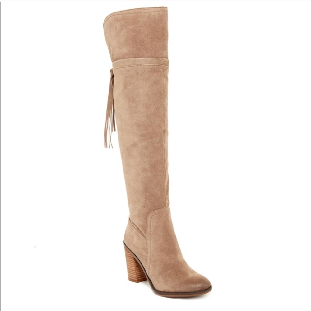 Franco Sarto over the knee suede boots
